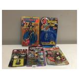 STAR BRIGADE, MARVEL, BAT MAN ETC. 5 PC.