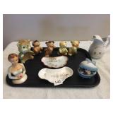 SALT & PEPPER SHAKERS, BUST, LEFTON EGG, ETC.