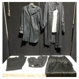 BLACK VICTORIAS SECRET ROBE SZ XS/S, 3 BLACK