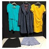 BANANA REPUBLIC NAVY JACKET SZ M, SKIRT SZ 6, NEW