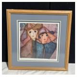 17X17.5 FRAMED, DOUBLE MATTED SIGNED AND NUMBERED