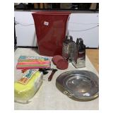 WASTE CAN STRAWS, COASTERS GRATERS, ETC.