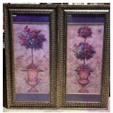 PAIR OF MATCHING TOPIARY WALL ART, 22X45