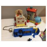 SIFO WOOD PULL TOY, FISHER PRICE MUSICAL BAR