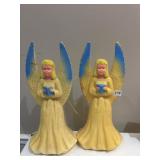PAIR OF LIGHT UP 18" ANGELS