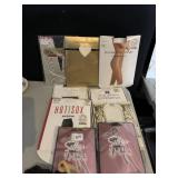 ASSORTED STOCKINGS, APPROX SZ B, WOVEN SHIRT