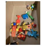 LITTLE PEOPLE FIGURES, BOTH WOOD AND PLASTIC AND