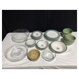 PFALTZGRAFF AMALFI DISHWARE, LARGE GLASS SERVING