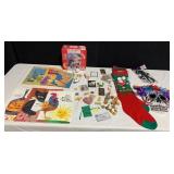 RUDOLPH PUZZLE, BOOKS, CHRISTMAS STOCKINGS