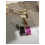 CIGARETTE CASE, PIN, CAMEL LIGHTER MADERN, ETC.
