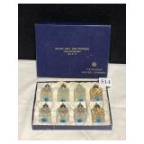 ROGERS JAPAN SET OF 8 CRYSTAL SHAKERS IN BOX