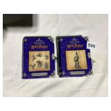 2 SETS OF HARRY POTTER 2000 HALLMARK PEWTER