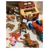 FISHER PRICE LITTLE PEOPLE FARM MACHINES, ANIMALS