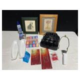 FRAMED CROSS STITCH, FRAMED PRESSED FLOWERS,