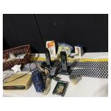 COVERED BOX, BASKET, PANASONIC PHONES, COMMAND