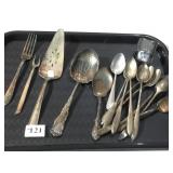 ICED TEASPOONS, CAKE LIFTER, PICKLE FORK ETC.