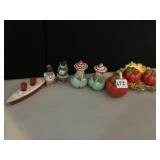 SHIP S/PEPPER, 2 JAPAN SETS, TOMATO CONDIMENT SET