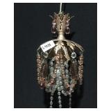 MINI CHANDELIER W/ CRYSTALS PINK/CLEAR AMETHYST