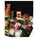 HALLMARK SANTA, RIBBON FISHER PRICE CLOCK,