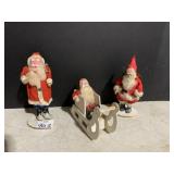 3 JAPAN ANTIQUE SANTA
