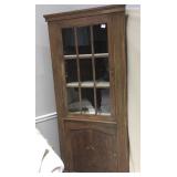 CORNER HUTCH, 74" H X 32" W X 24" D, 2 DOOR FRONT
