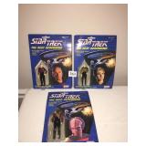 STAR TREK THREE FIGURES .
