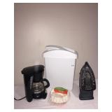 SHARK IRON, MR. COFFEE, NEW SWING TOP WASTE CAN