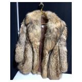 FUR JACKET, SIZE 6,