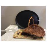 METAL SERVING TRAY, ORGANIZER, BASKET, ETC.