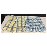 2 PAIRS OF SZ XL SWIM TRUNKS, YELLOW PAIR NWT