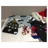 BABY BLANKET, 4 SANTA HATS, WINTER HATS, LADIES M