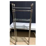 3 SHELF ABOVE TOILET BATHROOM SHELF, MINOR DAMAGE