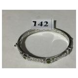 JUDITH RIPKA 925 BRACELET W/ CZ STONES W/ SAFETY