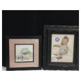 VINTAGE PICTURE FRAME 13.5" X 15.5" & 11.5" X