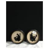 TWO SILHOUETTES 6" ROUND