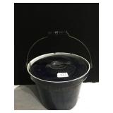 ENAMELED DOUBLE LINED POT W/ HANDLE