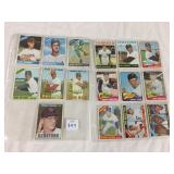 SIXTEEN (16) DIFFERENT 1964 THRU 1967 TOPPS