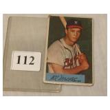 1954 BOWMAN #64 EDDIE MATHEWS, CREASE ACROSS