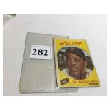 1959 TOPPS #50 WILLIE MAYS (HOF), CREASE AT LOWER