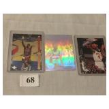 3 BASKETBALL INSERT CARDS, INCLUDING 1994-95