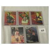 5 BASKETBALL INSERT CARDS, INCLUDING (3) 1994-95