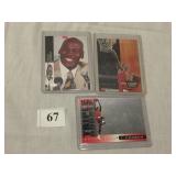3 MICHAEL JORDAN BASKETBALL INSERT CARDS,