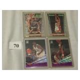 4 BASKETBALL INSERT CARDS, 1992-93 BEAM TEAM