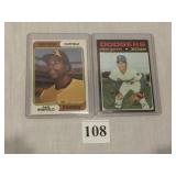 1971 TOPPS #341 STEVE GARVEY ROOKIE CARD AND 1974