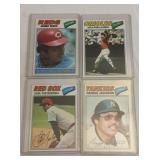 4 DIFFERENT 1977 TOPPS BASEBALL HALL OF FAMERS