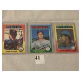 3 - 1975 TOPPS HALL OF FAMERS INCLUDING #660