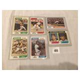 6 - 1974 TOPPS HALL OF FAMERS, INCLUDING SEAVER,