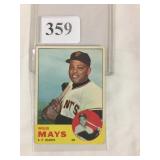 1963 TOPPS #300 WILLIE MAYS CREASE AT LOWER LEFT