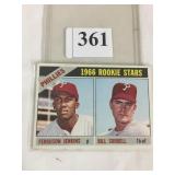 1966 TOPPS #254 FERGIE JENKINS ROOKIE CARD NO