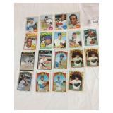 NINETEEN (19) 1968 THRU 1972 TOPPS BASEBALL STARS